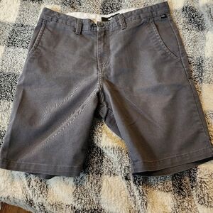 Vans Men's Charcoal Flat Front Chino Shorts